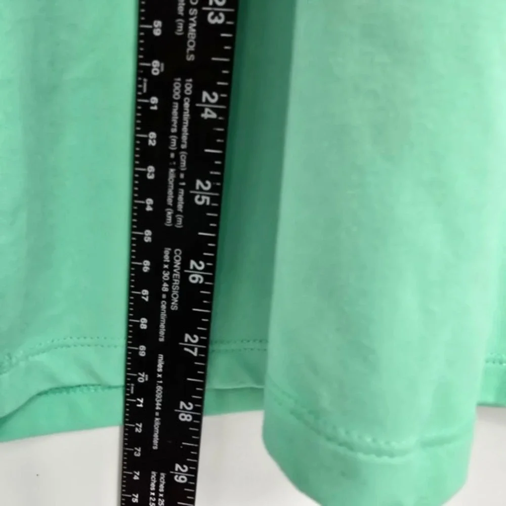 Nike Running Dri-FIT Womens Quarter Zip Pullover Mint Green Large Striped Swoosh - Picture 11 of 13